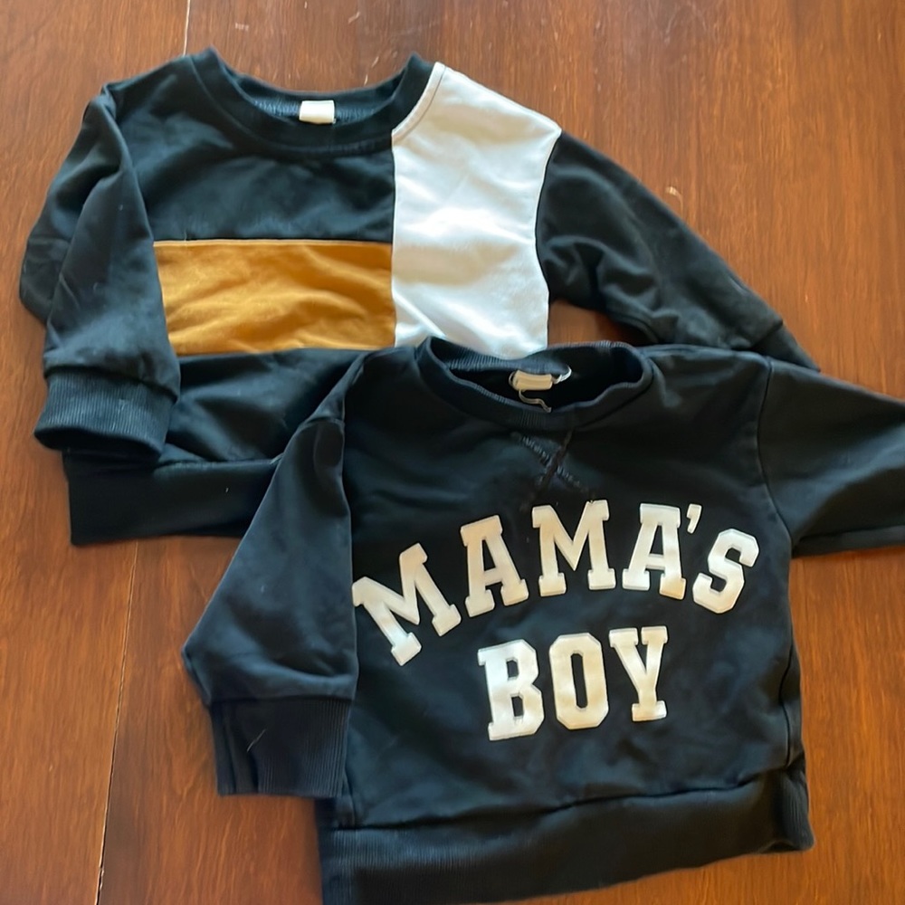 Baby boy sweatshirts. 6months.